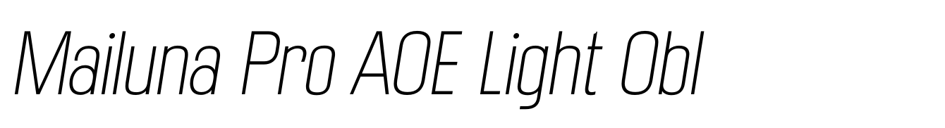 Mailuna Pro AOE Light Obl